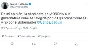Jaguar Negro | Marybel Villegas da indicios de que regresará la campaña de confrontación con el gobernador