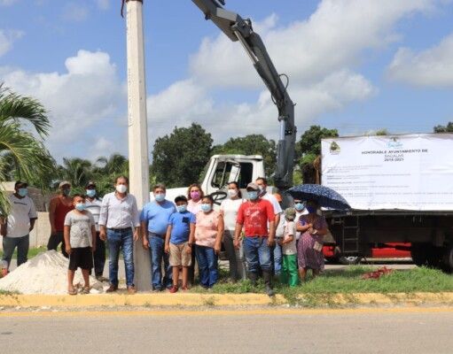 Bacalar | Iluminan tramo federal de «La Pantera»