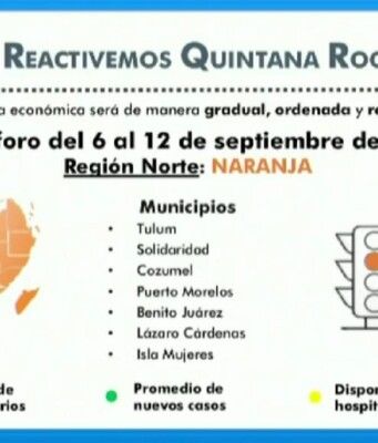 Regresará QRoo al color amarillo… en semáforo epidemiológico federal