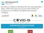 QRoo entre los 10 estados del país con mayores porcentajes de población vacunada