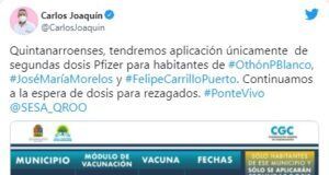 Registra QRoo tres días sin defunciones por Covid-19