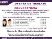 Oferta Ieqroo 120 vacantes para consejos distritales