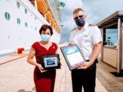 Cozumel | Juanita Alonso Marrufo da la bienvenida al crucero Liberty of the Seas