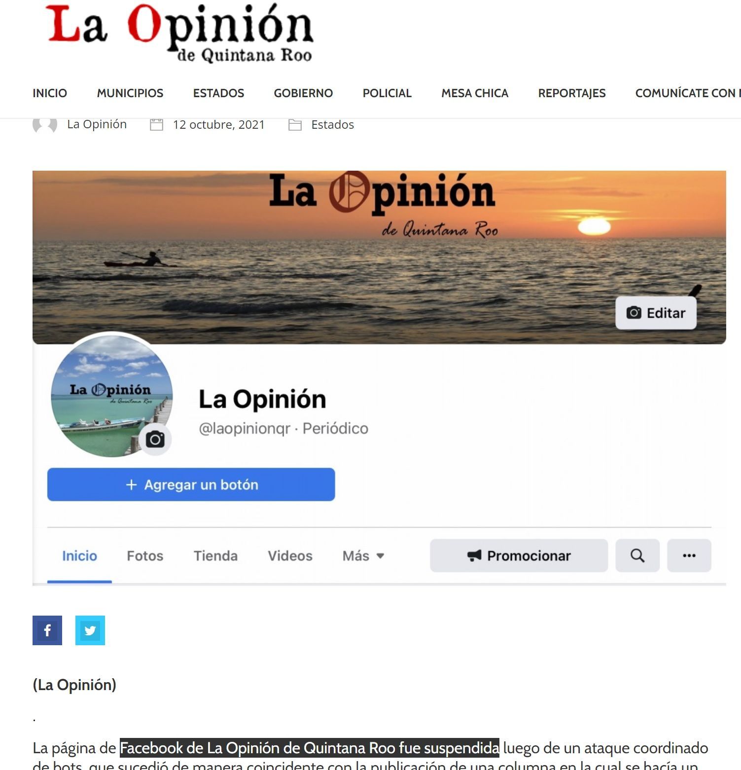 la opinión