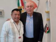Tulum | Se reúne Marciano Dzul con el secretario del Sistema Nacional de Seguridad Pública