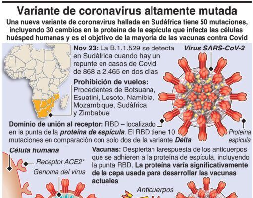Omicron es el nombre de la nueva variante «preocupante» del Covid-19