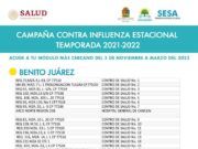 Continúa campaña de vacunación contra en Influenza en Quintana Roo