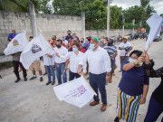 Cozumel | Dan banderazo de inicio a trabajos de terracería en el rancho San Fernando