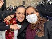Celebran Mara y Sheinbaum 3 años de la Presidencia de AMLO