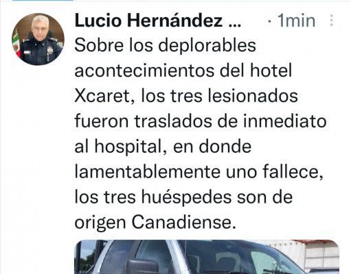 Reportan balacera en hotel Xcaret de Playa del Carmen: hay un muerto y dos lesionados