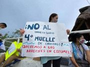 Presentan ONG´s amparo contra construcción de cuarto muelle en Cozumel