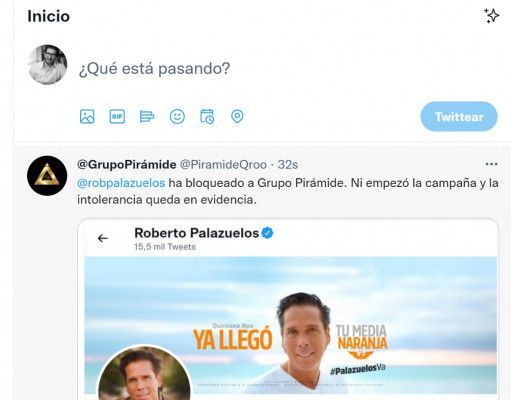 Palazuelos bloqueó de sus redes a medios de QRoo