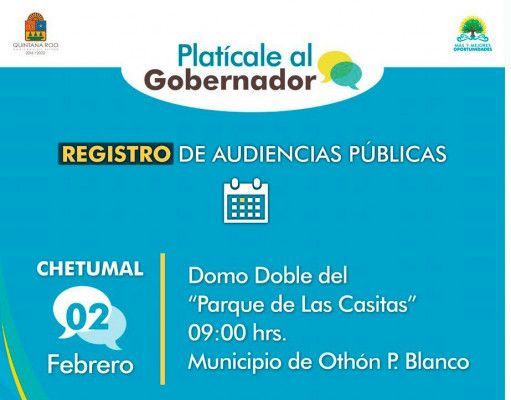 Hoy es la fecha de registro para las audiencias «Platícale al Gobernador»