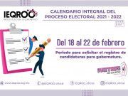 Se acerca periodo de inscripción de candidaturas a la gubernatura