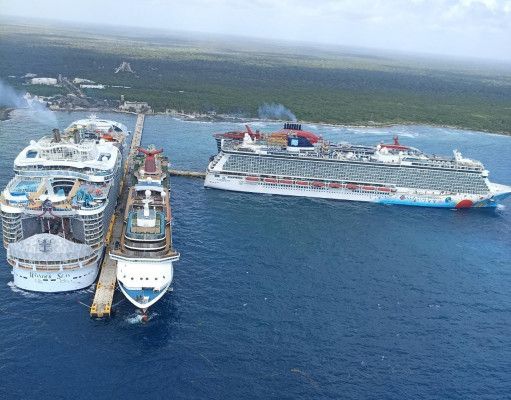 Arriba a Mahahual el Wonder of the Seas Royal Caribbean, el crucero más grande del mundo