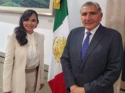 Se reúne Laura Fernández con Secretario de Gobernación federal