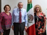 Se reúnen las hermanas Beristain con Adán Augusto para hablar sobre unidad y seguridad en el proceso electoral