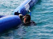 Inicia Semar instalación de barreras contra el sargazo en Puerto Morelos