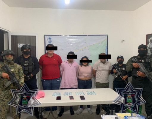 Tulum | Detienen a personas con sustancias ilícitas y arma de fuego