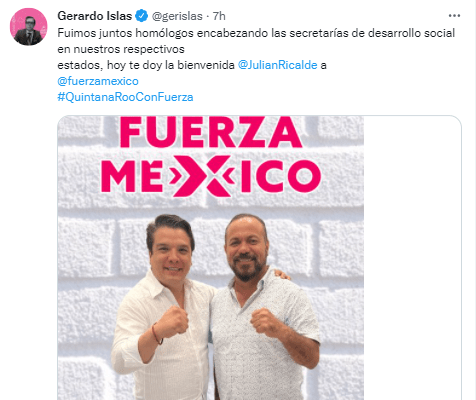 Se adhiere Julián Ricalde a FXM, será candidato al Distrito 1