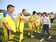 Realizan Leslie Hendricks y leyendas del América «Partido por la Paz»