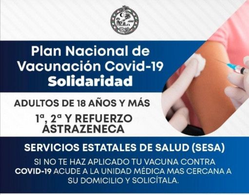 Anuncian jornada de vacunación AstraZeneca en Playa del Carmen