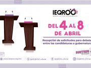 Ieqroo | Entre el 9 y 18 de abril se definirán debates