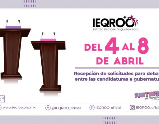 Ieqroo | Entre el 9 y 18 de abril se definirán debates