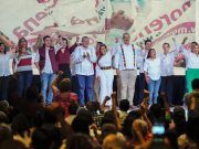 Acompaña Adán Augusto López a Mara Lezama en cierre de campaña en Solidaridad