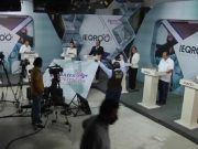 Exhiben propuestas candidatos a la gubernatura en debate organizado por Ieqroo