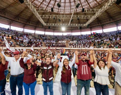 Reúne Mara Lezama a cerca de 5 mil militantes de Morena en Plaza de Toros de Cancún