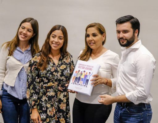 Recibe Mara Lezama propuestas de jóvenes y deportistas para Plan de Desarrollo
