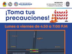 Anuncia gobierno de Solidaridad cierre parcial en camellón del bulevar Playa del Carmen