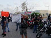 Protestan con rodada, motociclistas de V Cancún contra robos en Cancún