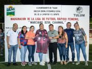 Inauguran en Tulum la Liga de Fútbol Rápido Femenil