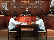 Se enfrentaron magistrados Claudia Carrillo y Víctor Vivas por caso de Bacalar