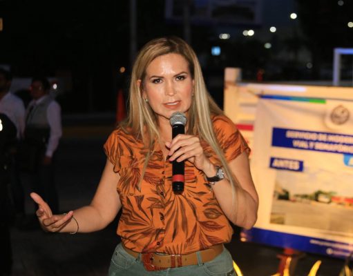 Refuerza gobierno de Lili Campos alumbrado público en cruceros