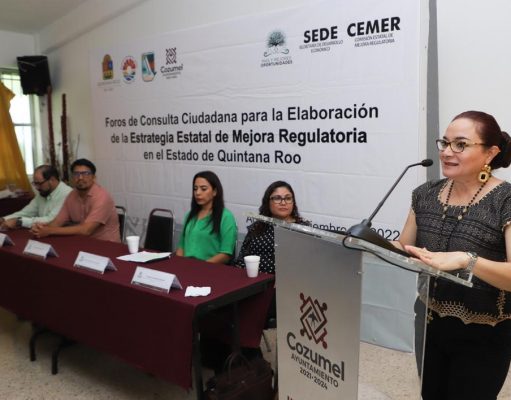 Realizan «Foro de consulta para la estrategia estatal de mejora regulatoria» en Cozumel