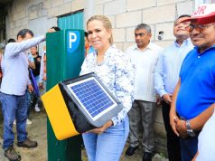 Cumple Lili Campos con retiro de parquímetros