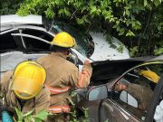Sufre accidente equipo de Catalina Portillo, secretaria del Trabajo de Q. Roo