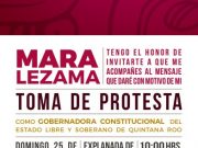 TRANSICIÓN | Invita Mara Lezama a su toma de protesta el 25 de septiembre