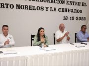 Suscribe ayuntamiento de Puerto Morelos convenio de colaboración con Cdheqroo