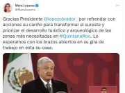 AMLO | Hará gira por el Sureste para supervisar Tren Maya y llegará a Chetumal para ver Ichkabal