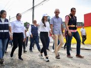 Recorre Ana Patricia Peralta obras de rehabilitación en avenida Lak’in