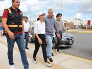 Supervisa Ana Patricia Peralta obras sobre la avenida Chac Mool