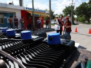 Continúa instalación de luminarias en calles de Chetumal para abatir rezagos