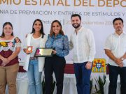 Entrega Mara Lezama el Premio Estatal del Deporte 2022 y anuncia pago de becas por 5 MDP