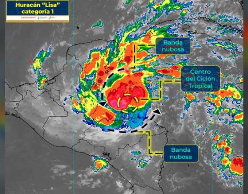 «Lisa» ya es huracán categoría 1 y prevén afectaciones en Quintana Roo