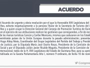 Exhorta XVII Legislatura recuperar marcas turísticas «Cancún» y «Caribe Mexicano»