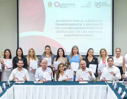 Empresarios firman con Mara acuerdo solidario para saldar deuda económica y social de QRoo